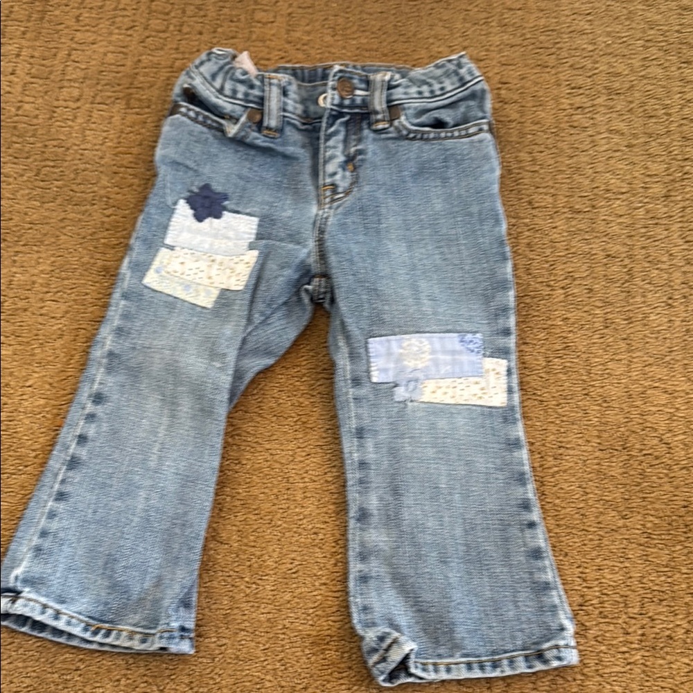 GAP Kids Blue Patchwork Jeans